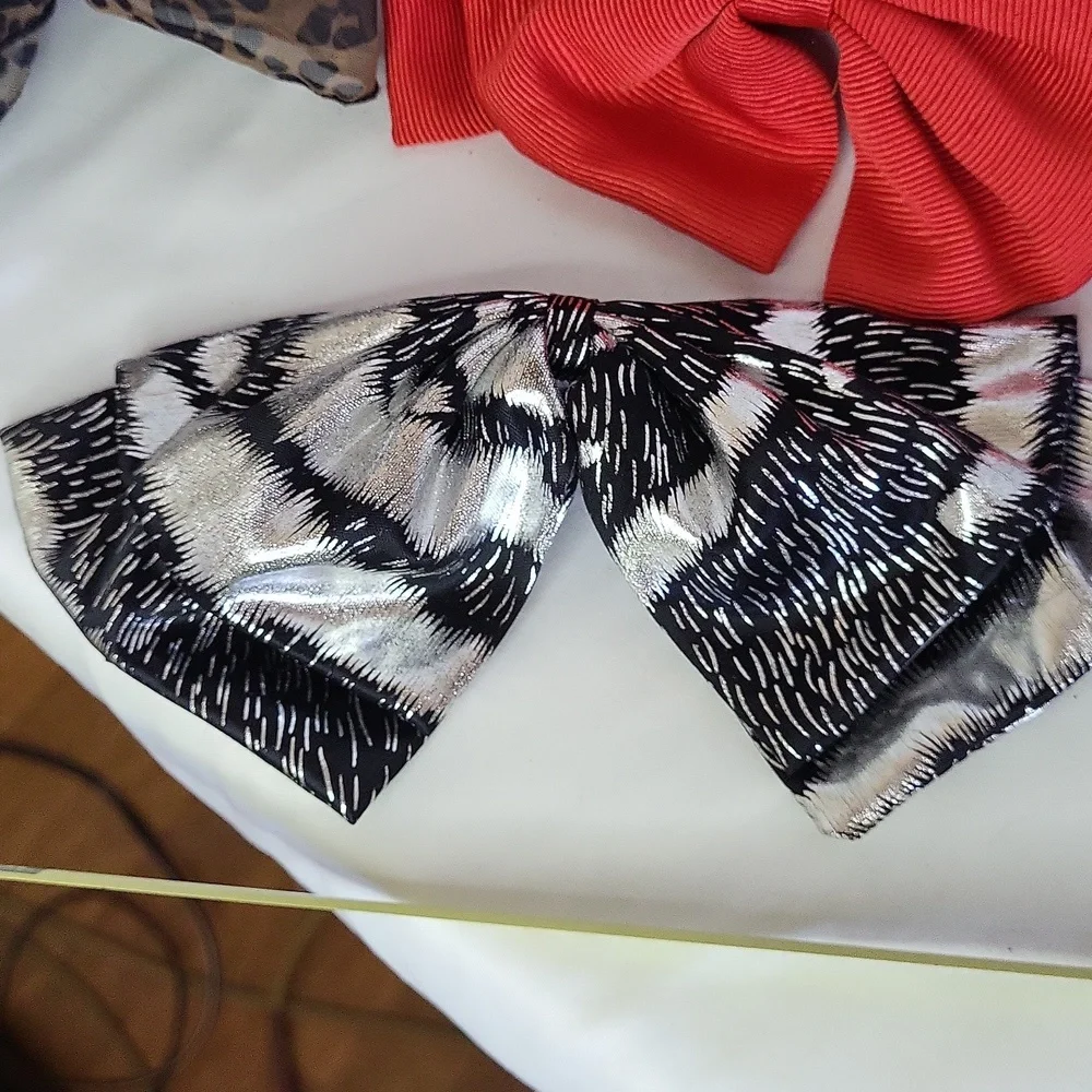 Vintage 1980s Hair Bows Lot of 5